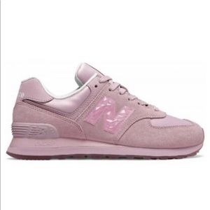 Lightly used New Balance WL574 PINK